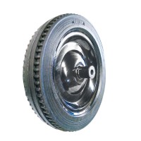 rubber coated solid wheel 14x4