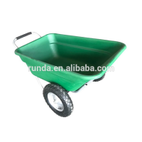 dual wheel PP tray wheelbarrow